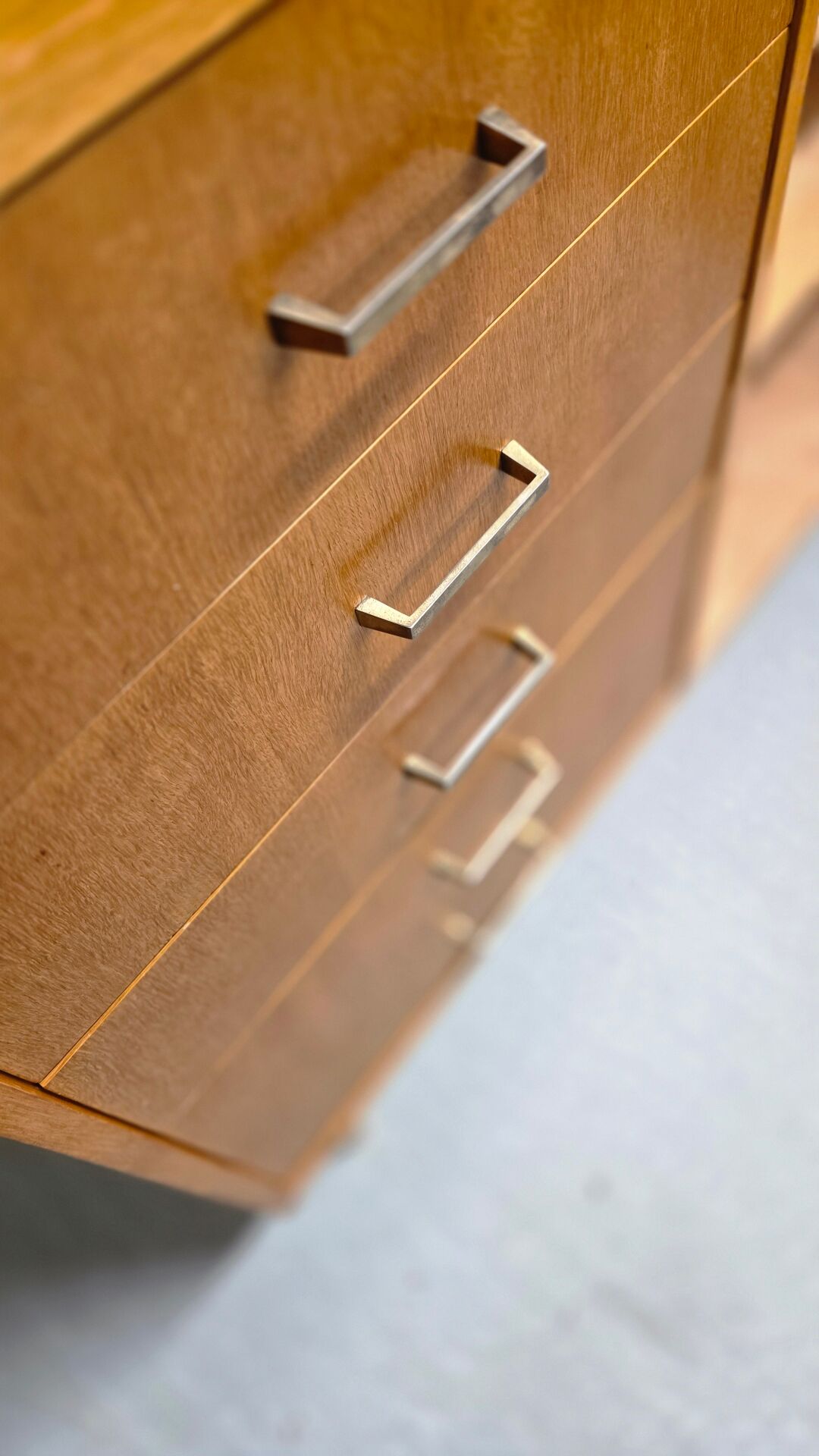 Blonde wood enfilade 1970 vintage