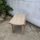 Folding round coffee table