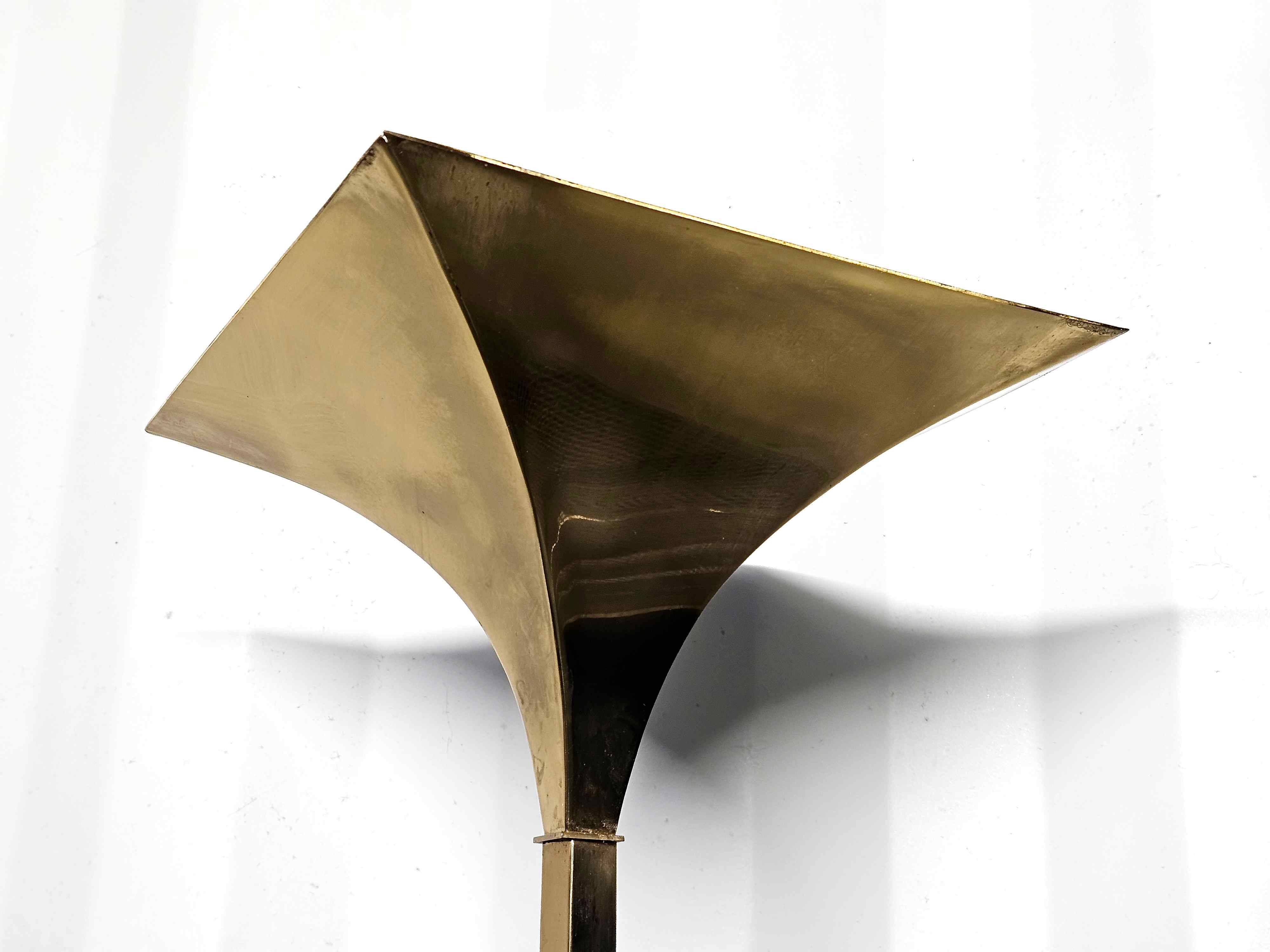 Brass Floor Lamp Italian Design by Relux Milano - 1980s