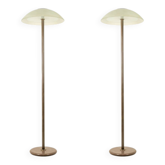 Andrée Putman Pair of Art Deco style floor lamps. Circa 1980