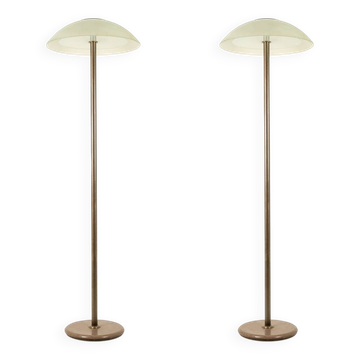 Andrée Putman Pair of Art Deco style floor lamps. Circa 1980