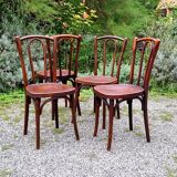 4 chairs bistrot type n°56 years 30