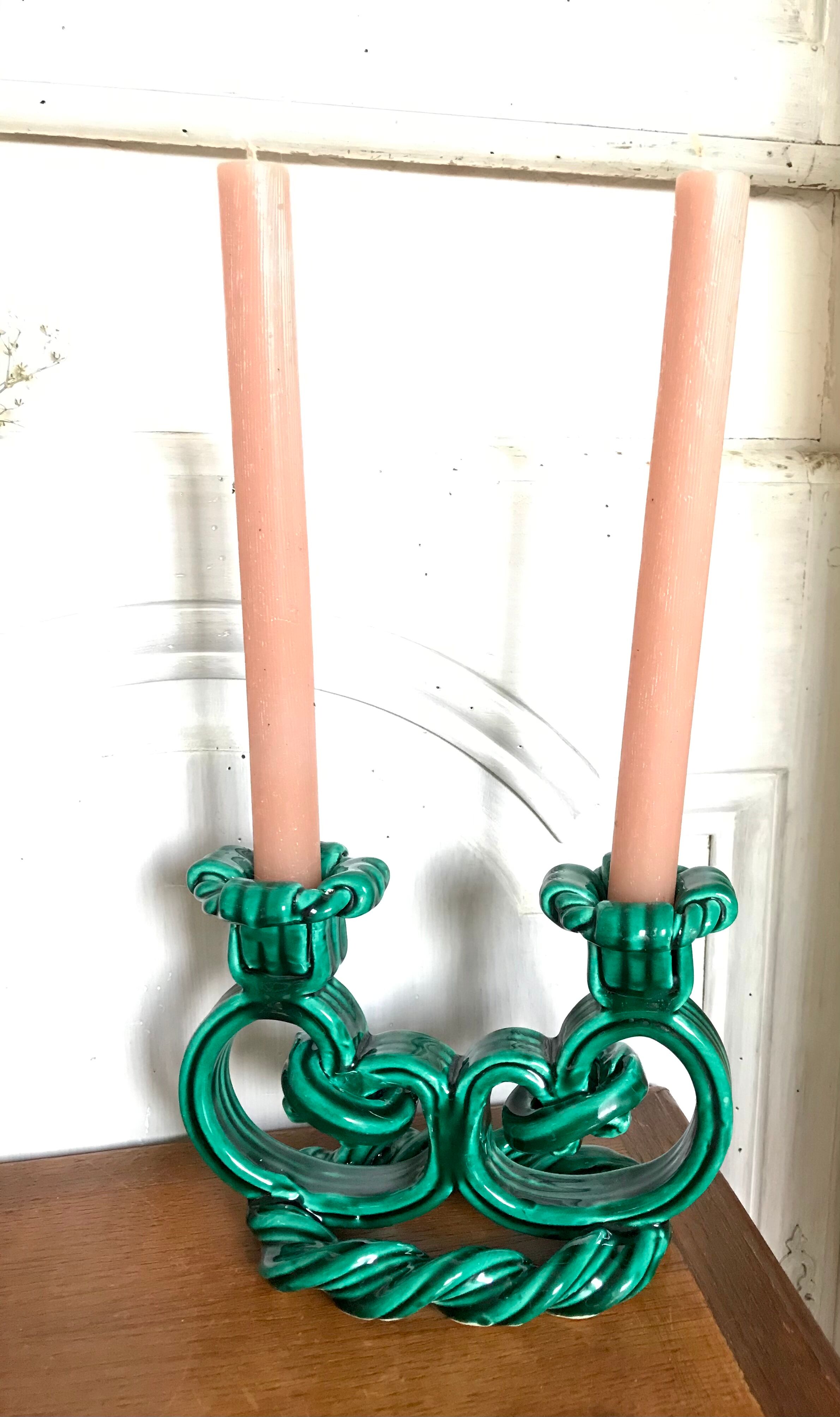 Vallauris ceramic candlestick circa 1940
