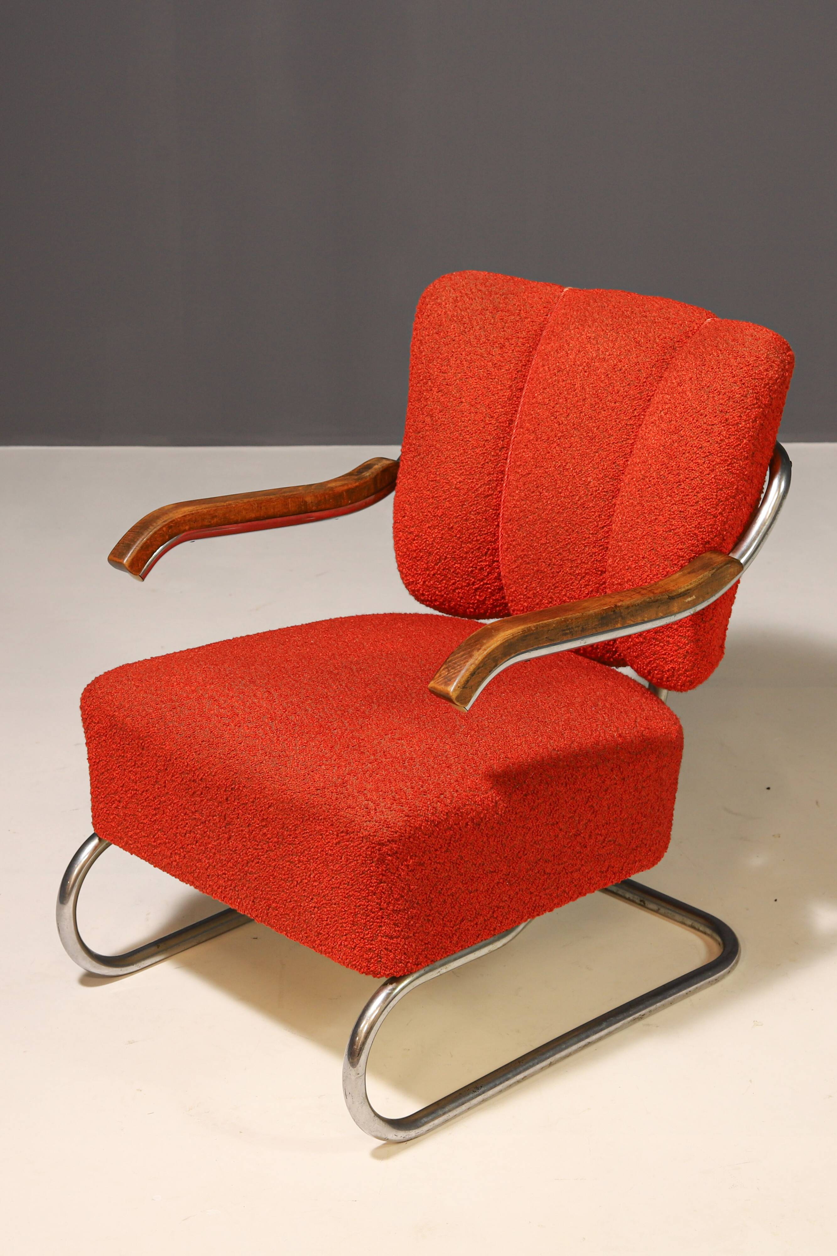 Pair of Bauhaus cantilever armchairs | Thonet, 1930s