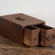 Antique Japanese box with wooden drawer – Meiji–Taishō period (c. 1890–1920)