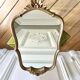 Miroir rocaille style Louis XV doré , 50 x 31 cm