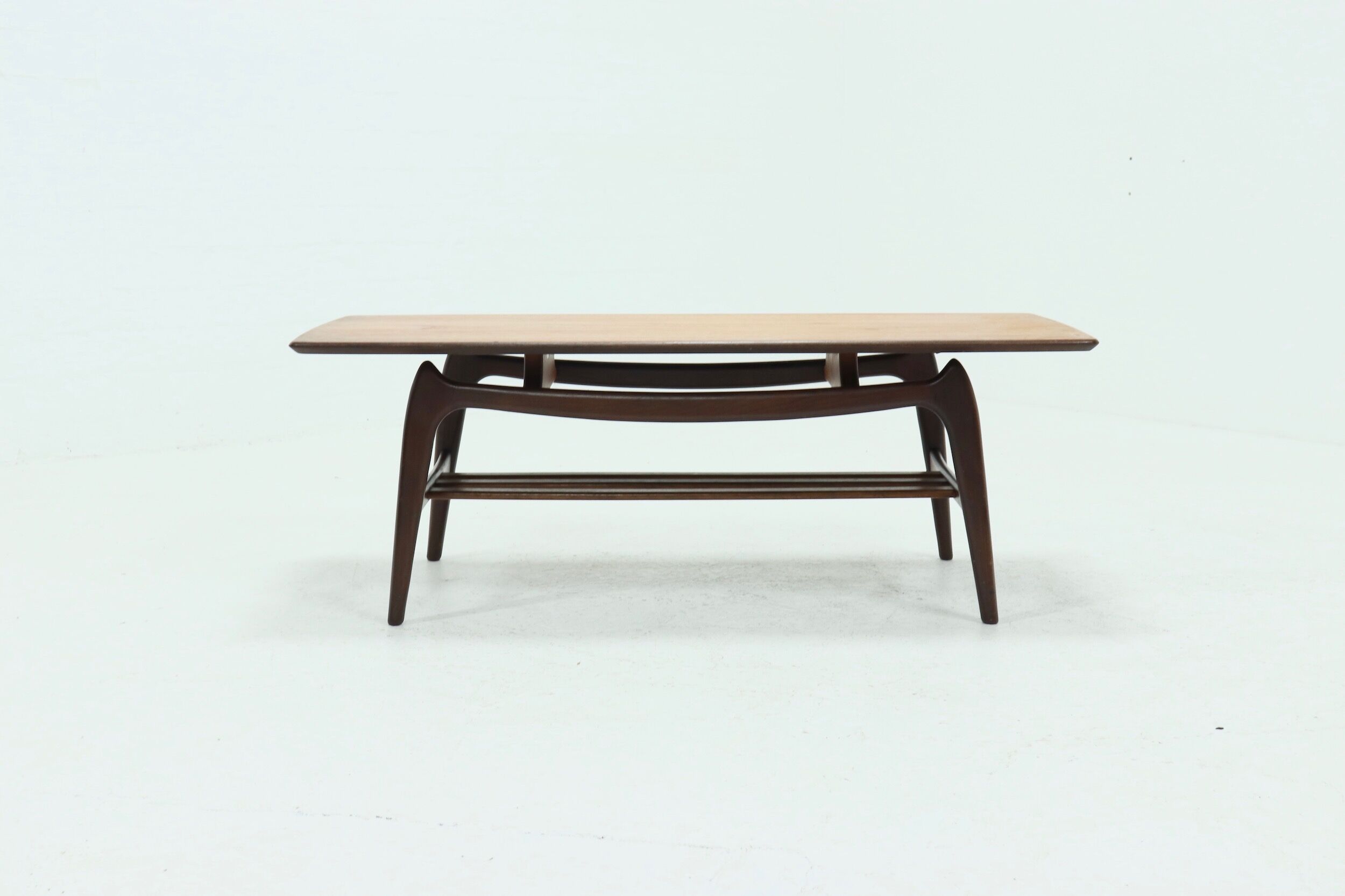 Teak coffee table by Louis van Teeffelen for WeBe 1950's