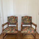 Pair of Louis XIII armchairs