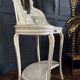 Coiffeuse du XIXe en bois peint et cannage de style Louis XVI