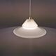 Lampe suspendue en verre opale, de la verrerie danoise Holmegaard, années 1980