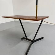 Vintage French design metal and brass floor lamp from the 1950s, Arlus