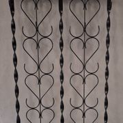 Mid century wall mounted wrought iron coat and hat rack, 1960s
