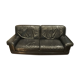 Canapé cuir noir Natuzzi