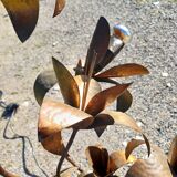 1960s Red Copper Lamp