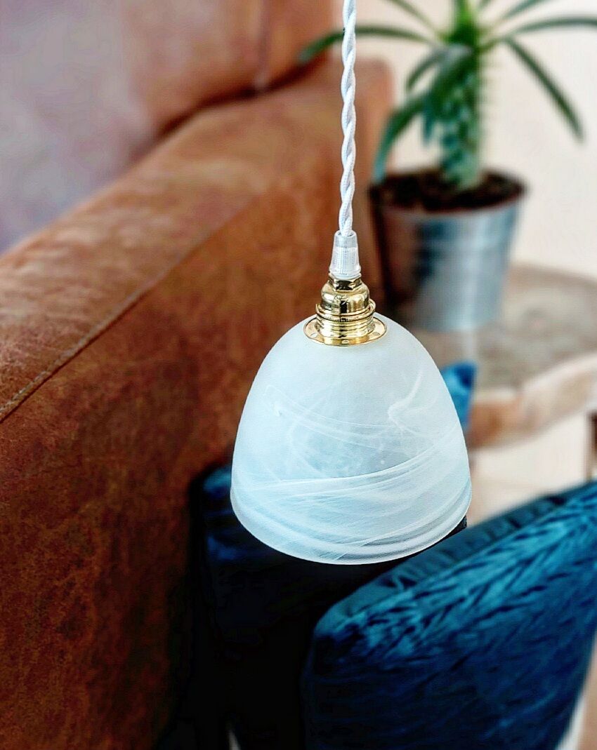 Vintage marbled lamp