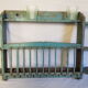 Old wall shelf - Burmese teak rack - 78 x 13 x 47 cm