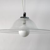 Mid-Century Modern Italian Murano Spiral Glass Pendant Lamp, 1970s