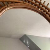 Vintage ortf rattan mirror
