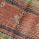 Red & Green Striped Kilim Rug, 130x205Cm