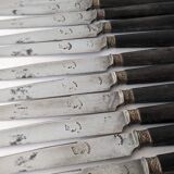 Antique ebony handle knives