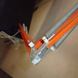 Danish orange workshop lamp from the 70s