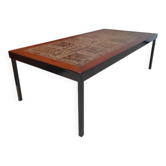 Table basse scandinave en teck par Séverin Hansen années 50