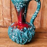 Fat lava vase Vallauris 60s