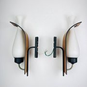 Stilnovo wall sconces, Italy, 1950s, set of 2