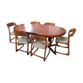 Table et chaises traineau Baumann