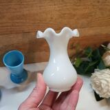 Ensemble de 3 Vases Miniatures en Opaline