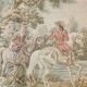 Tapestry Gobelin Hunting Landscape Rococo Jacquard Aubusson Style