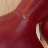 Pair of vintage armchairs in imitation leather from the 60s/70s