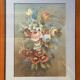 Paire de gouaches Bouquets de fleurs XIXe