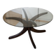 Table basse en verre et en bois