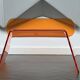 Orange plexiglass chair, 1970s France.
