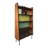 Vintage oak bookcase by Pierre Guariche for Royal Board