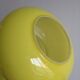 Suspension globe style peill & putlzer vintage lamp in yellow opaline for walking light