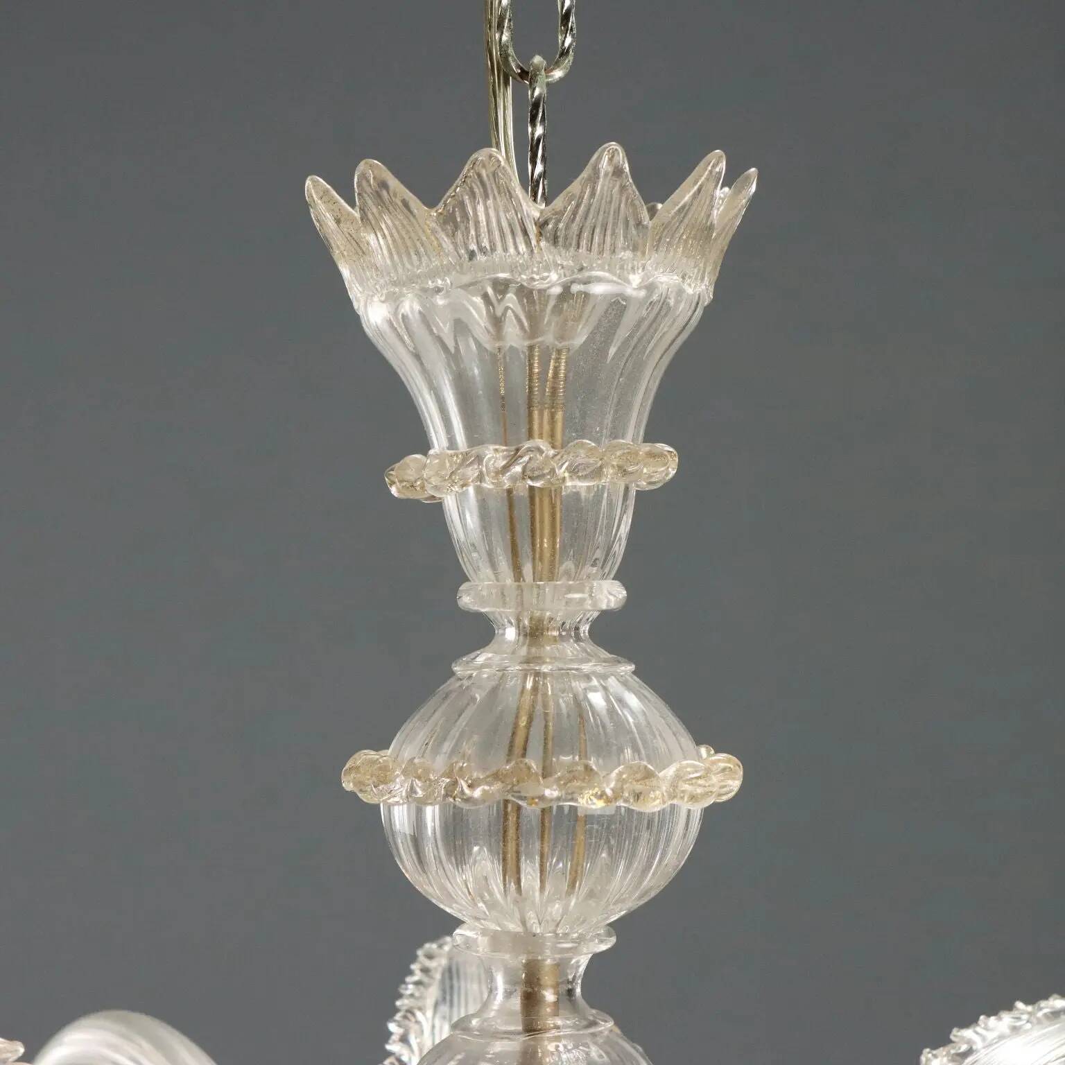 Antique Murano glass chandelier, Italy, late 19th century.