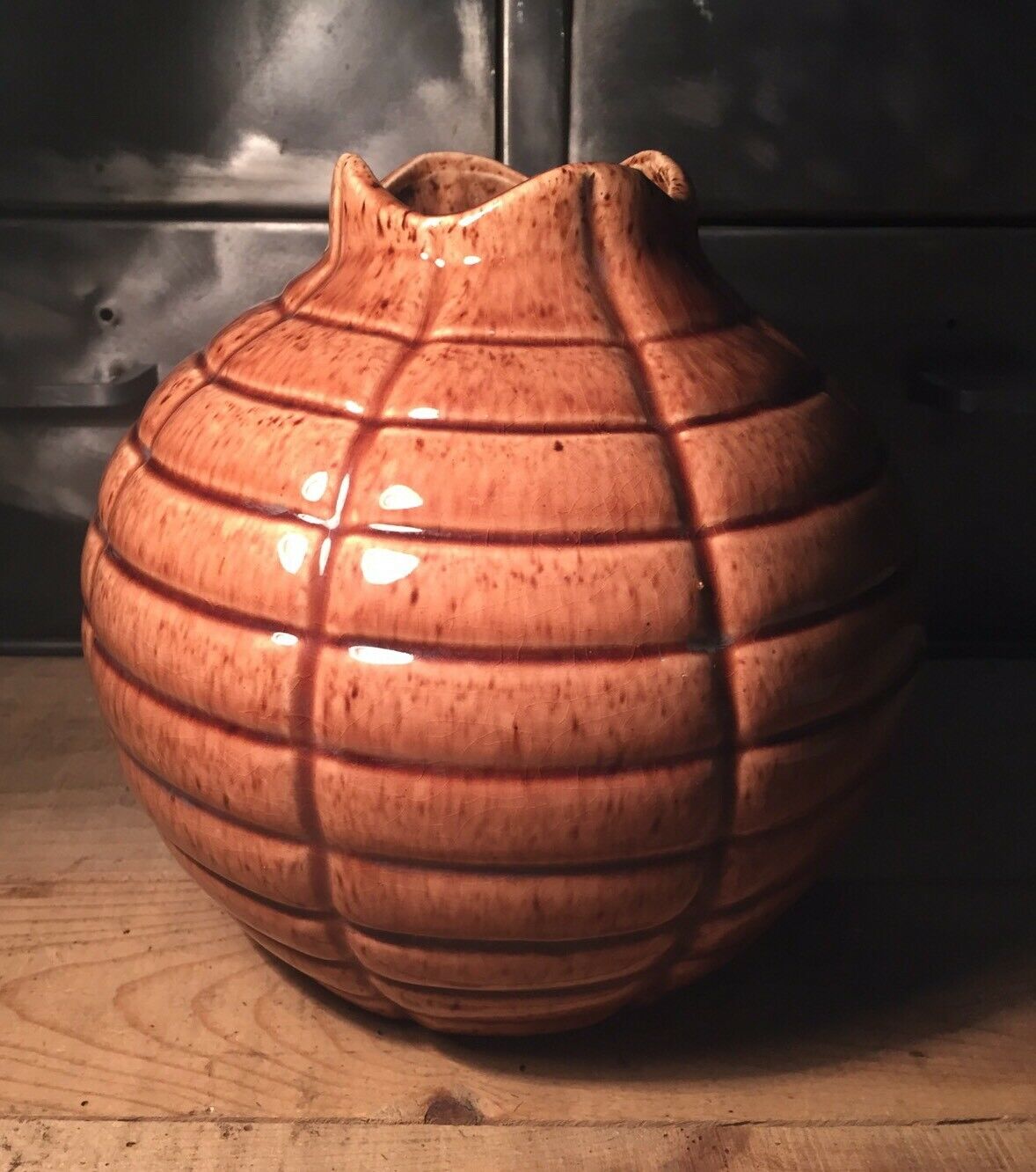 Vase en céramique signé Elgé