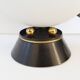 Pair of lamps Maison Arlus Steel Brass Glass 1950