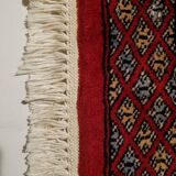 Tapis d'orient boukhara en laine entièrement fait main