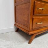 Vintage chest of drawers with compass feet