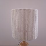 Ceramic lamp and rope lampshade