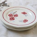 Dessert plates x 4, 1930, Céranord