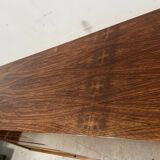 Scandinavian enfilade in veneered wood with iron legs, 20th century.