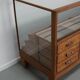 Antique British oak haberdashery cabinet, 1930s
