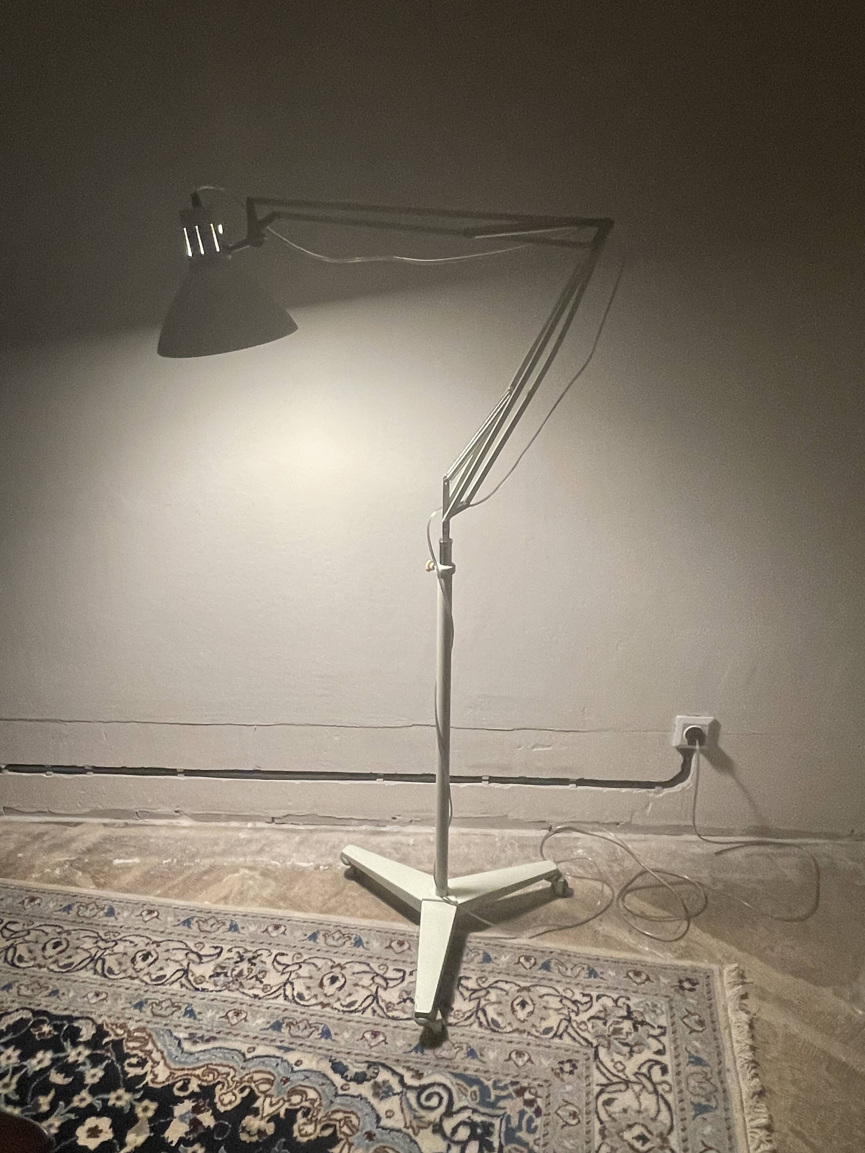 Adjustable and rollable standing light by H. Busquet for Hala Zeist