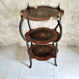 Napoleon III wood marquetry side table