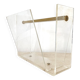 Vintage David Lange magazine rack for Roche Bobois, 1970s