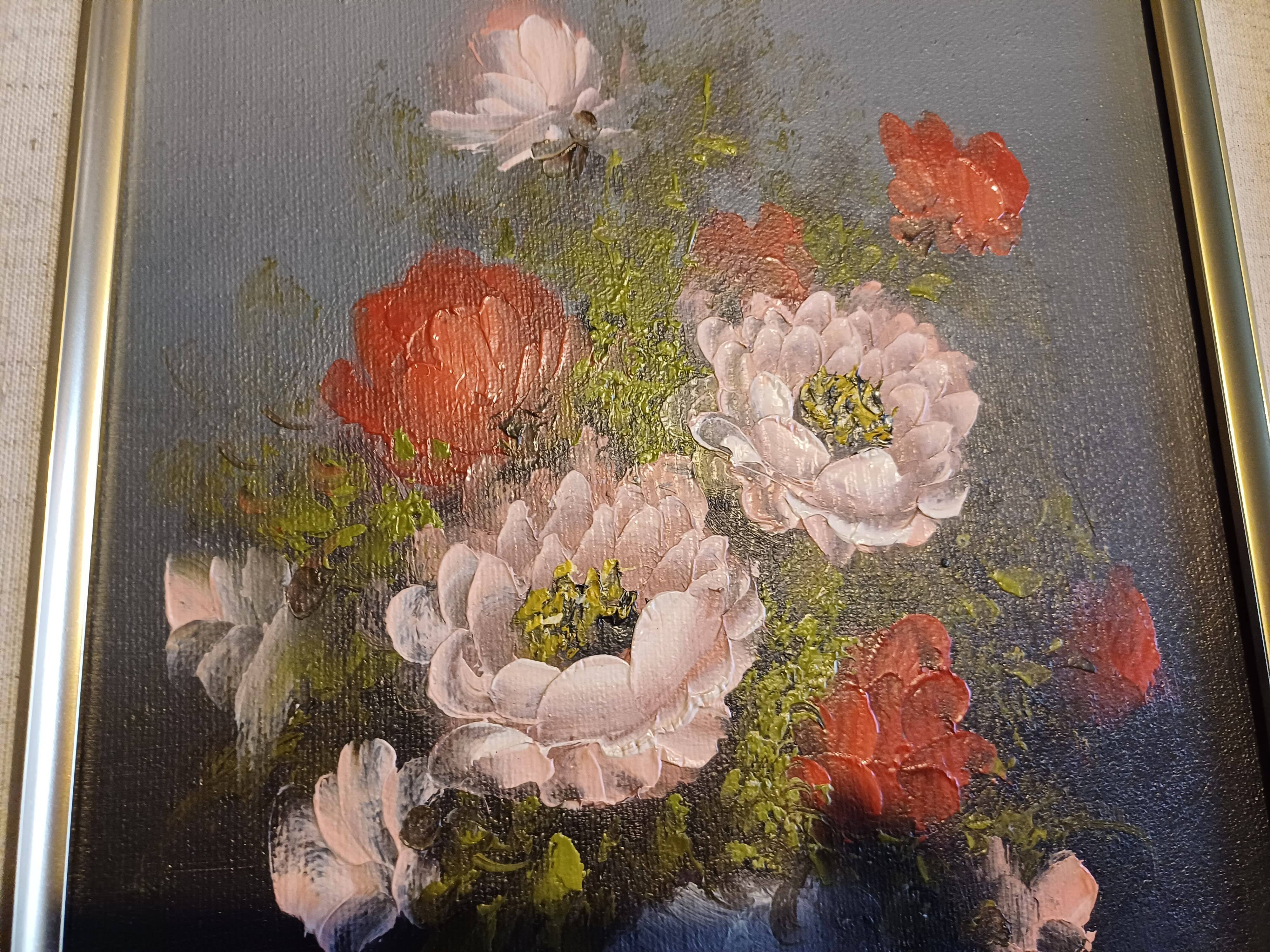 Oil Painting on Canvas Reproduction "Flowers"